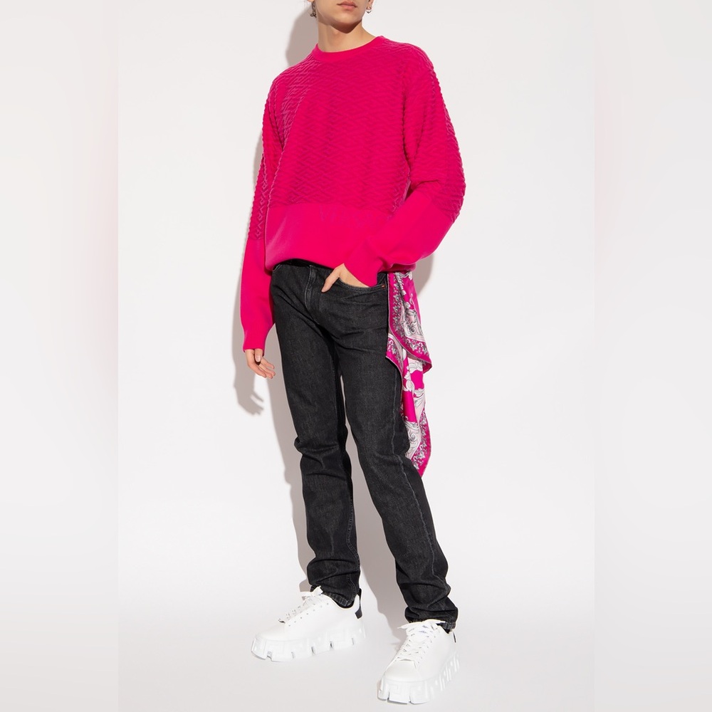 VERSACE🩷 Authentic 
Wool Blend Knit Sweater